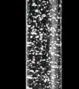 70x2500mm Bubble Round Polished Glass Pillar